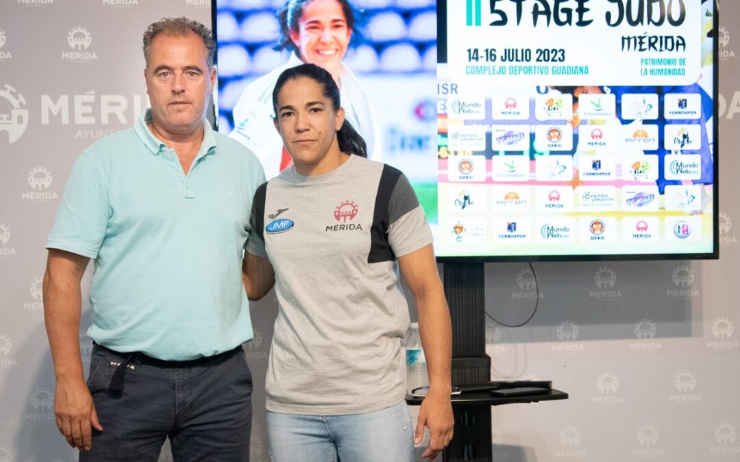Un centenar de judocas de toda España participan en el Stage Mérida Patrimonio de la Humanidad organizado por la deportista olímpica Cristina Cabaña