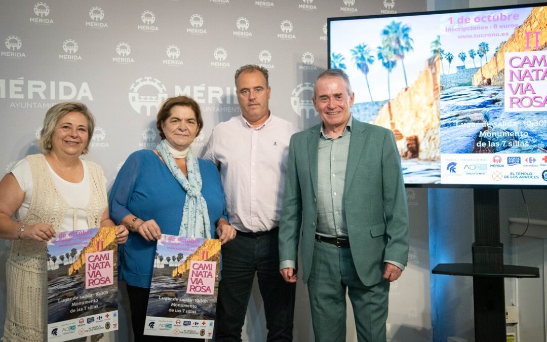 La II Caminata Vía Rosa espera superar los mil participantes en un evento deportivo para concienciar sobre el Cáncer de Mama