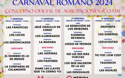 El domingo se abre la venta online para las entradas de las Semifinales del Carnaval Romano y el concurso de Juveniles