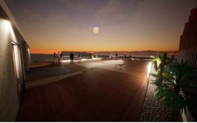 Ya han comenzado las obras de transformación de la cubierta del Centro Cultural Alcazaba para convertirlo en una gran terraza polivalente
