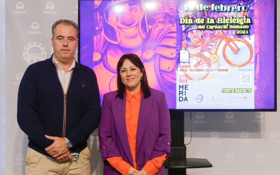 El Martes de Carnaval se celebrará el Día de la Bicicleta del Carnaval Romano de Mérida con un recorrido de 6’5 kilómetros y con premios a los mejores disfraces