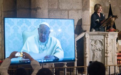 El Papa Francisco participa en el Pregón de la Semana Santa de Mérida que ha ofrecido Eva Fernández