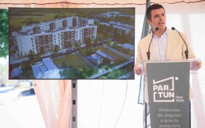 El alcalde asiste a la puesta en marcha en Mérida de la mayor promoción de viviendas nuevas delos últimos años, más de 300, con una inversión de 37 millones de euros, la creación de 480 puestos de trabajo y el desarrollo urbanístico de la Zona Norte