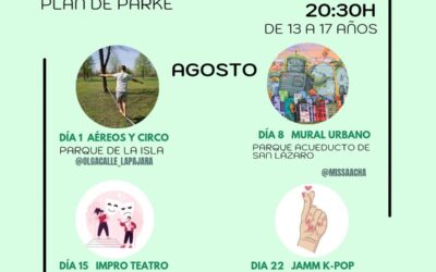 El Plan de Parke ofrece desde este jueves talleres de circo, teatro, murales urbanos y bailes K- Pop en cuatro grandes zonas verdes de la ciudad