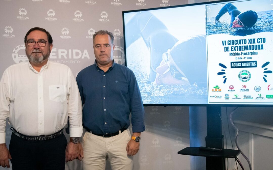 El embalse de Proserpina celebra por primera vez el Campeonato Extremeño de Aguas Abiertas
