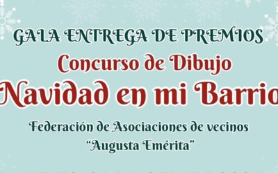 La Federación de Asociaciones Vecinales organiza el Concurso de Dibujo “Navidad en mi Barrio”