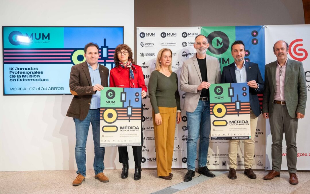 La MUM 2025 tendrá 18 actuaciones en directo en diferentes espacios de la ciudad y reunirá a 190 profesionales del sector musical de toda España