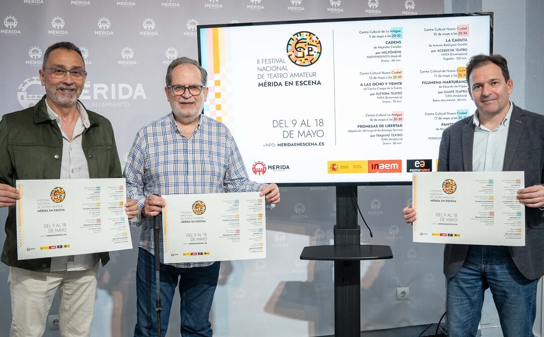 El Festival Nacional de Teatro Amateur “Mérida en Escena 2025” ofrecerá seis obras seleccionadas de entre ochenta propuestas