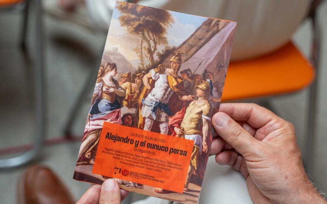 “Alejandro y el eunuco persa recupera debates actuales sobre diversidad, afectividad, sexualidad y libertad personal”, destaca Julio César Fuster sobre el nuevo estreno del Festival de Mérida de esta semana