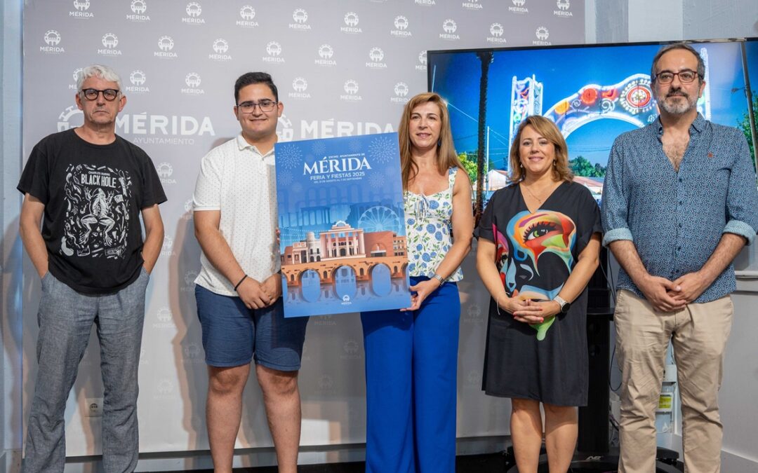 “Feria Monumental”, obra del higuereño Antonio Ismael Gómez, elegido como cartel de la Feria de Mérida 2025
