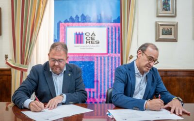 El Alcalde firma la adhesión de Mérida a la candidatura de Cáceres como Capital Europea de la Cultura 2031