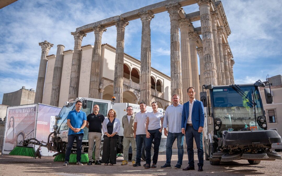 FCC Medio Ambiente, en colaboración con el Ayuntamiento de Mérida, lanza una nueva campaña de comunicación y concienciación de los servicios de limpieza de la ciudad y el refuerzo durante la Feria y Fiestas 2025