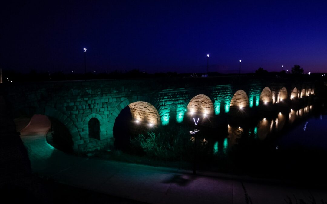 La fachada del Ayuntamiento y los principales monumentos de la ciudad se iluminan en verde, el 8 de septiembre, por el Día Internacional de las Personas Cooperantes