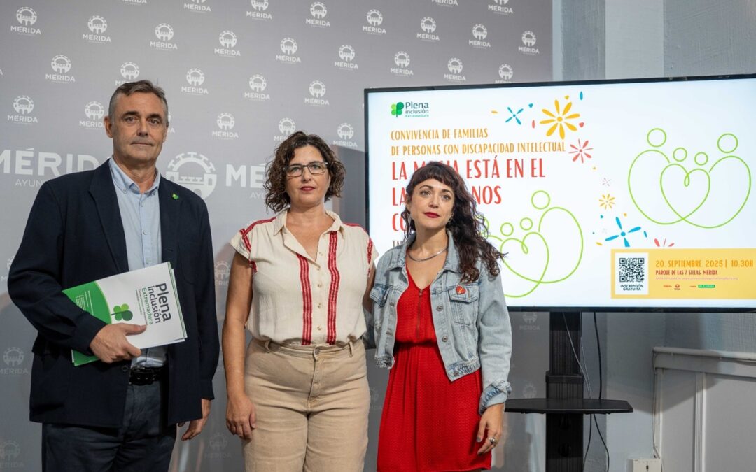 El Ayuntamiento se une a Plena Inclusión Extremadura para celebrar el próximo 20 de septiembre el ‘Día de Convivencia de Familias de Personas con Discapacidad Intelectual’, con el fin de promover la inclusión social