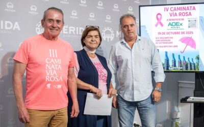 La IV Caminata Vía Rosa recorrerá la ciudad el 19 de octubre en una cita deportiva para recaudar fondos para AOEX