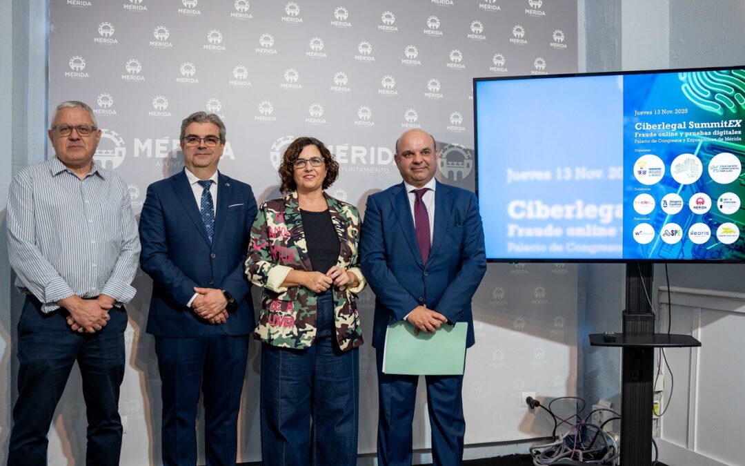 El Palacio de Congresos de Mérida acogerá el 13 de noviembre la primera edición del congreso “Ciberlegal SummitEX. Fraude online y pruebas digitales”, dirigido a los profesionales del derecho y con una formación enfocada en la detección, análisis y judicialización del fraude digital 