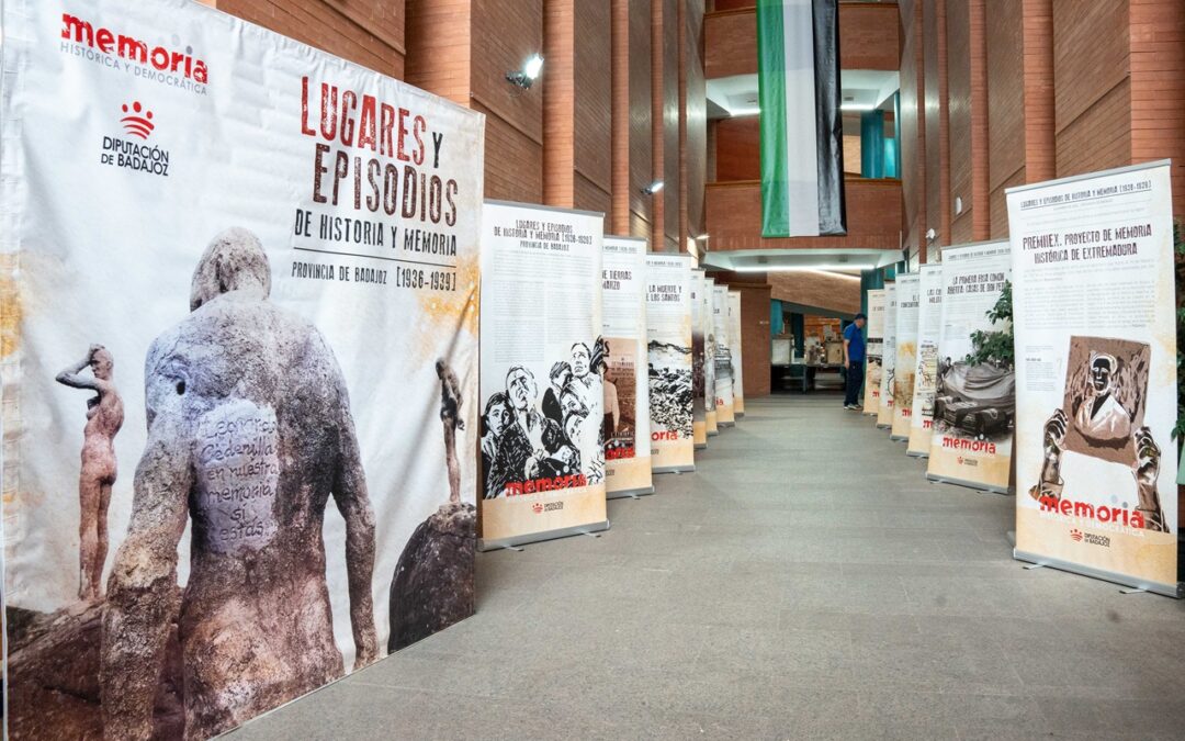 El Centro Cultural Alcazaba inaugura hoy la exposición itinerante “Lugares y Episodios de Historia y Memoria [1936-1939], que incluye 13 paneles con diferentes pasajes de la memoria histórica de Extremadura