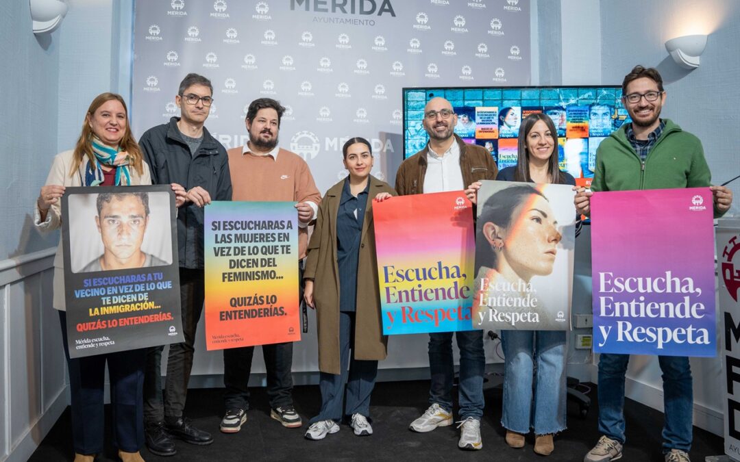 El Ayuntamiento de Mérida lanza la segunda fase de la campaña dirigida a la población juvenil “Mérida Escucha, Entiende y Respeta” en diferentes centros educativos de la ciudad