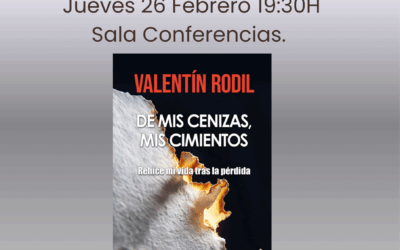 La Biblioteca Municipal ofrece la presentación del libro De mis cenizas, mis cimientos de Valentín Rodil
