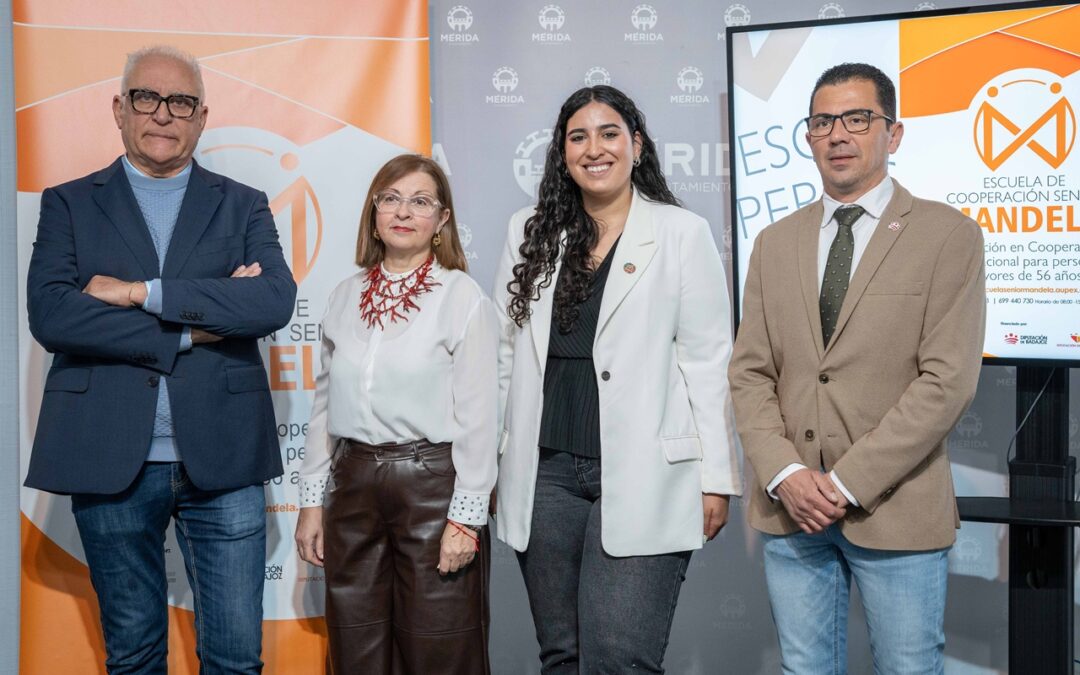 Mérida impulsa la Escuela de Cooperación Senior MANDELA 2026, un espacio de participación, inclusión y compromiso global