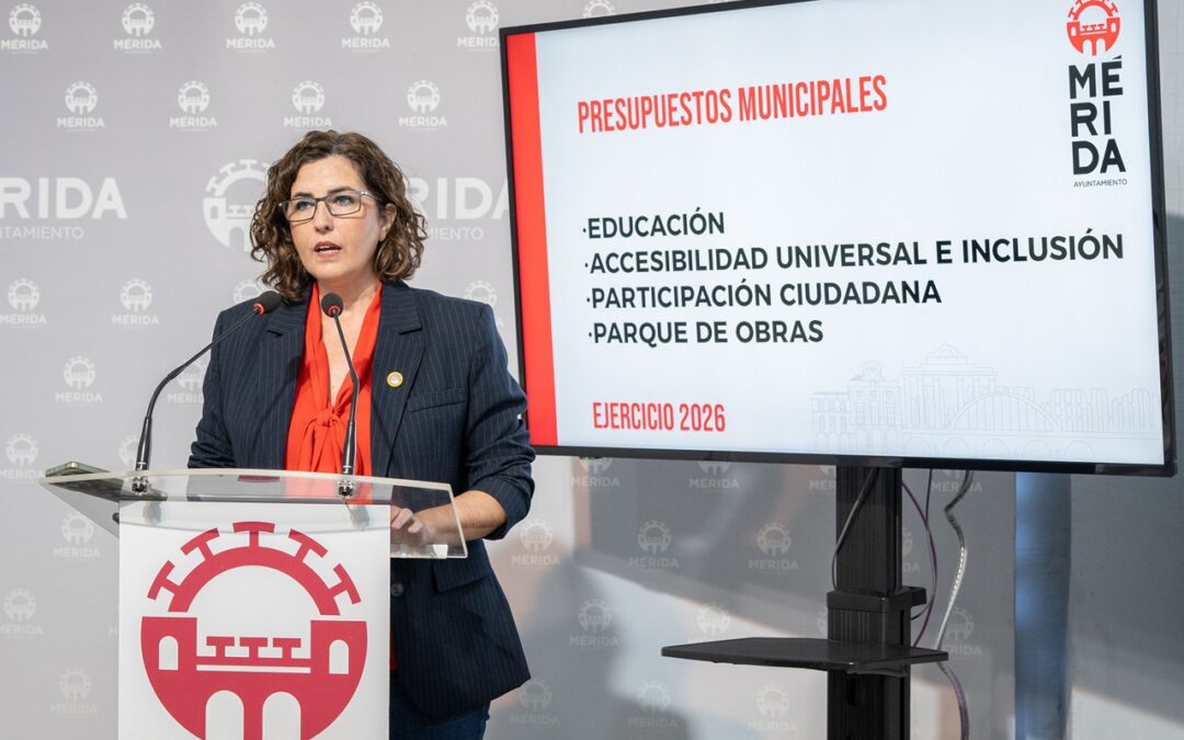 El Ayuntamiento apuesta por una Mérida más inclusiva, participativa y comprometida con la educación con nuevos presupuestos y proyectos de futuro