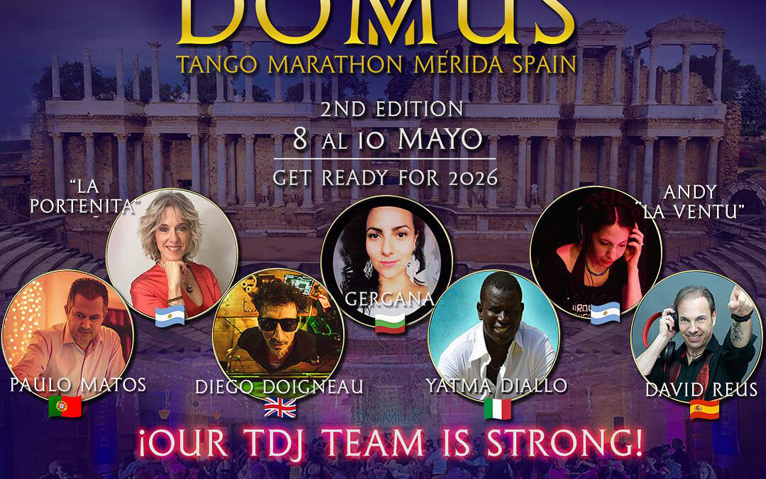 Mérida acogerá del 8 al 10 de mayo la gran cita internacional Domus Tango Marathon II Edition 2026