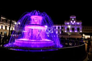 Los principales monumentos, la fuente de la Plaza y la fachada del Ayuntamiento se iluminan mañana en color morado por el Día Internacional del Síndrome de Dravet