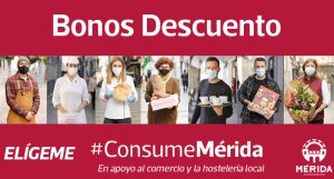Los emeritenses han canjeado ya más de 8.200 bonos en comercio y hostelería desde que el pasado viernes comenzara la campaña