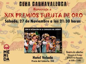 Festejos ofrece desde el lunes las entradas para la cena carnavalesca de las Turutas