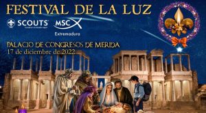 600 chicos y chicas de Scouts de Extremadura celebrarán mañana en Mérida el “Festival de la luz”