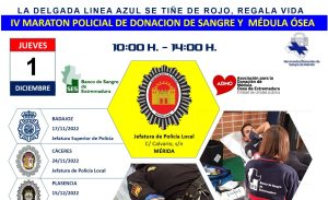 La Policía Local participa en un maratón policial de donación de sangre y médula ósea