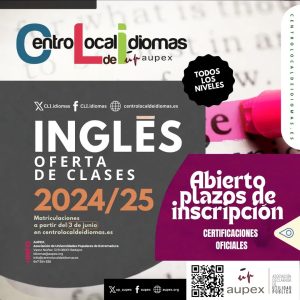 El Centro Local de Idiomas de AUPEX en La Calzada abre el periodo de matriculación para el próximo curso