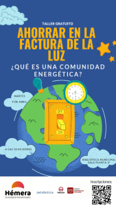 El taller «Cómo ahorrar en la factura de la luz» del programa formativo Hémera tendrá lugar en la Biblioteca Municipal el próximo martes