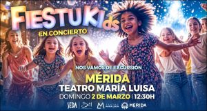 Fiestukids, el espectáculo familiar más divertido del año, llega al teatro María Luisa