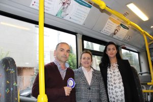 Autobuses Urbanos y taxis se suman a la Campaña contra las agresiones sexistas de Mérida