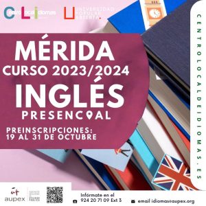 El jueves se abre el plazo de inscripción para el Centro Local de Idiomas que va a iniciar AUPEX en el Centro de Formación La Calzada.