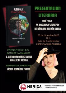 Bárbara Serván presenta mañana en la Biblioteca Municipal su novela negra Rubí Polix