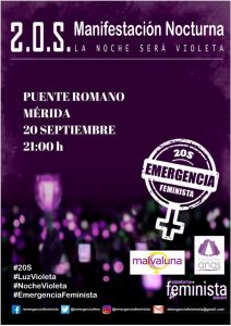 El ayuntamiento apoya concentración contra la Violencia Machista iluminando en color violeta la fachada del Consistorio y la fuente de la Plaza de España