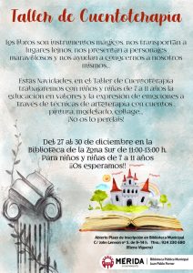 Taller de Cuentoterapia de Navidad en la Biblioteca de la Zona Sur