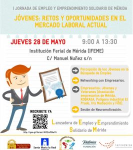 Jóvenes: Retos y oportunidades en el mercado laboral actual, una jornada de empleo que se celebra el jueves