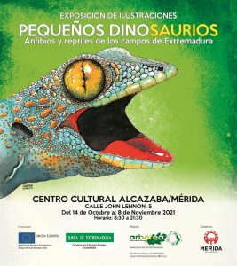 La muestra «Pequeños dinosaurios: anfibios y reptiles», en el Centro Cultural Alcazaba