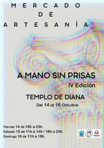 La Asociación de Mujeres Artesanas lleva su mercado al Templo de Diana todo el fin de semana