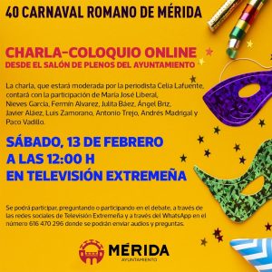 Una charla coloquio on line y una exposición repasarán el 40 aniversario del Carnaval Romano