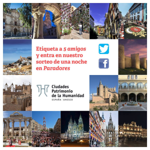 Ser seguidor de las Ciudades Patrimonio en redes sociales puede tener premio este verano