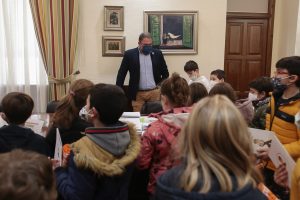 Recepción a alumnos de Segundo de Primaria del CEIP Giner de los Ríos