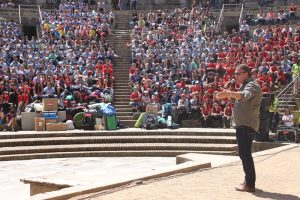 Dos mil scouts de España y Portugal inician en el Teatro Romano su festival anual