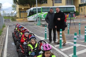 Mil quinientos alumnos de trece centros educativos recibirán formación vial en el circuito municipal