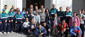 Recibimiento a los participantes en el Campeonato de España de Pádel