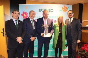 Mérida recibe el primer premio que otorga la Fundación Ecolec por la implicación de los vecinos en el reciclaje
