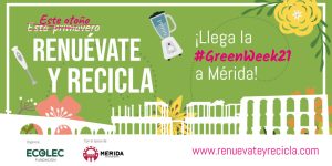 La Fundación ECOLEC celebra la quinta edición de la #GreenWeek21 en Mérida con el objetivo de seguir concienciando sobre la importancia del reciclaje de aparatos eléctricos y electrónicos